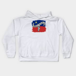 Philippine Flag Tribal line Art / Baybayin word LA Kids Hoodie